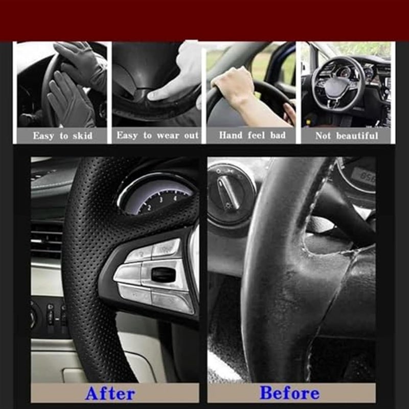 Wivplex Black Carbon Fiber Steering Wheel Cover - Image 3