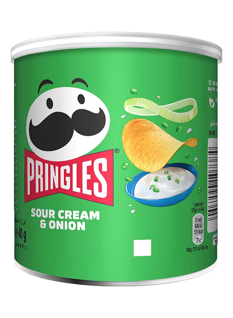 pringles chips onion and sour cream 40g
