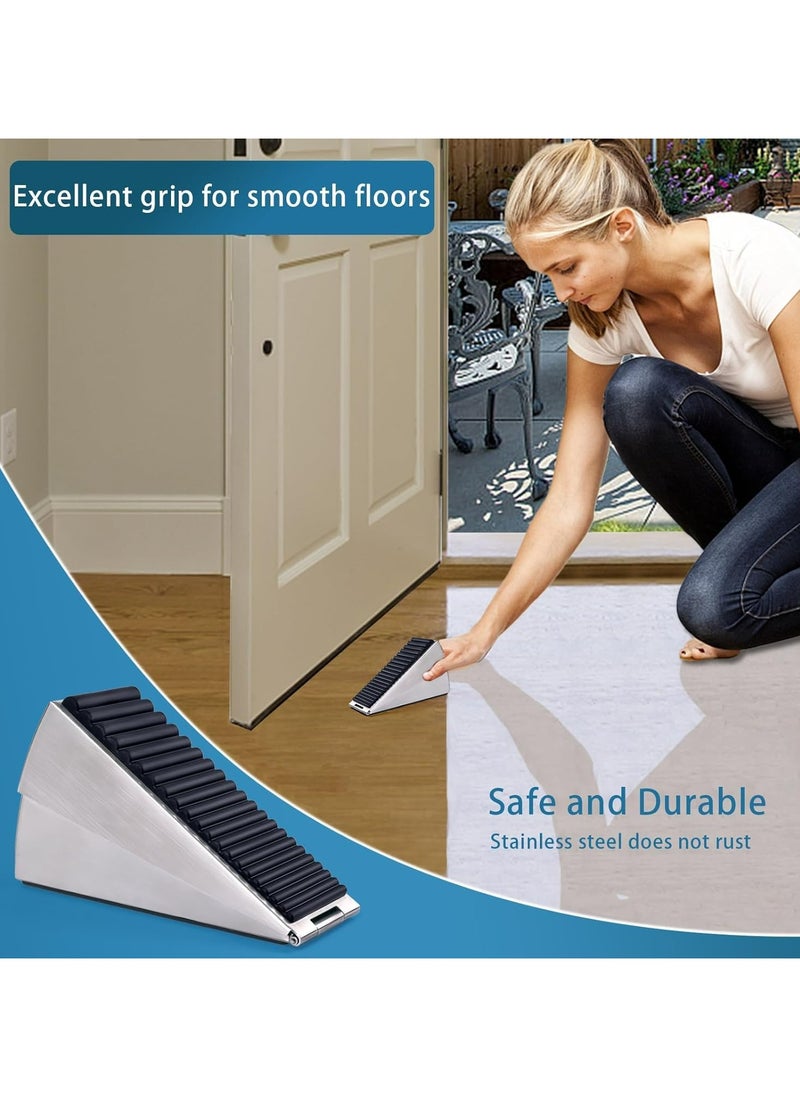 CMGTYYD - Strongest Large Door Stopper - Heavy Duty Door Stop Wedge Tall Door Stoppers for Bottom of Door, 3 Inch High Adjustable Spring Loaded Door Stop Suits Any Heavy Door - Image 1