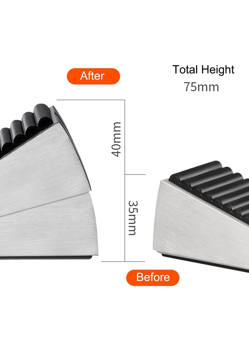 CMGTYYD - Strongest Large Door Stopper - Heavy Duty Door Stop Wedge Tall Door Stoppers for Bottom of Door, 3 Inch High Adjustable Spring Loaded Door Stop Suits Any Heavy Door - Image 1