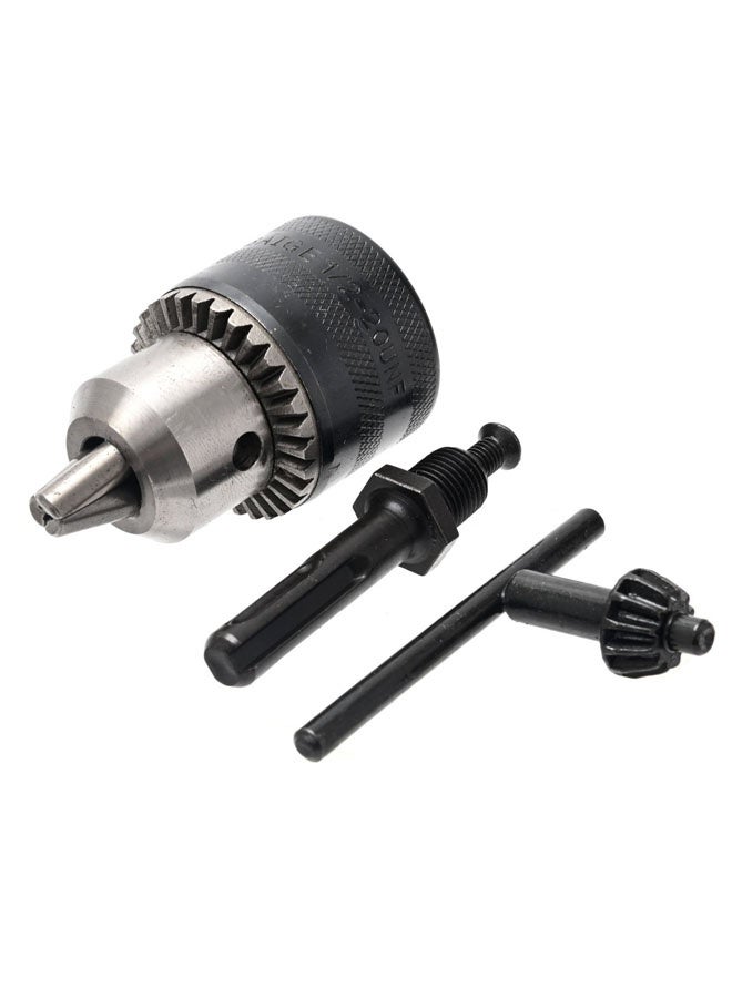 LAWAZIM Drill Chuck Set - 3 Piece - Keyed Drill Chuck with SDS Plus Adapter and Chuck Key, 1.5-13mm Capacity, 1/2-20 UNF Mount, Quick Change Conversion for Hammer Drills, Impact Drivers, & Power Tools - Image 1