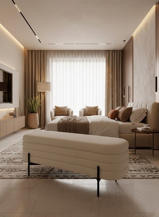 Living Modern Storage Bench For Bedroom, Living Room 120x46x40 CM - Image 2