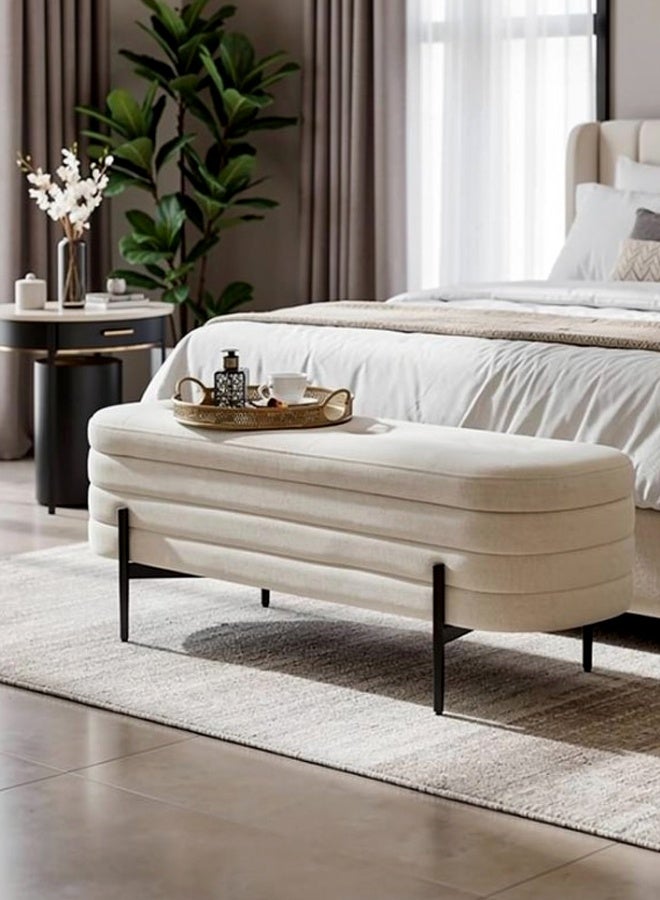 Living Modern Storage Bench For Bedroom, Living Room 120x46x40 CM - Image 5