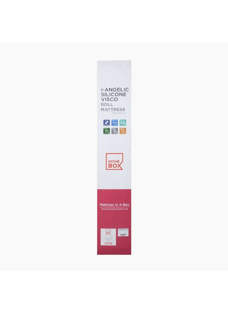 Home Box مرتبة iAngelic سيليكون فيسكو كوين زنبركية جيبية 200 × 26 × 160 سم  - Image 4