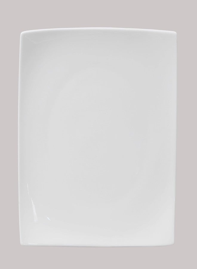 HomeVss, Bone China Elegance White Square Plate 10.5", Set of 6 Pieces - Image 1