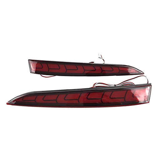 PRIKNIK Car Reflector Led Brake Light Bumper(Rear/Back) Drl Back Tail Light Design Compatible With H-yundai New V-erna 2017-2018- Set of 2 Pcs with wiring - Image 3