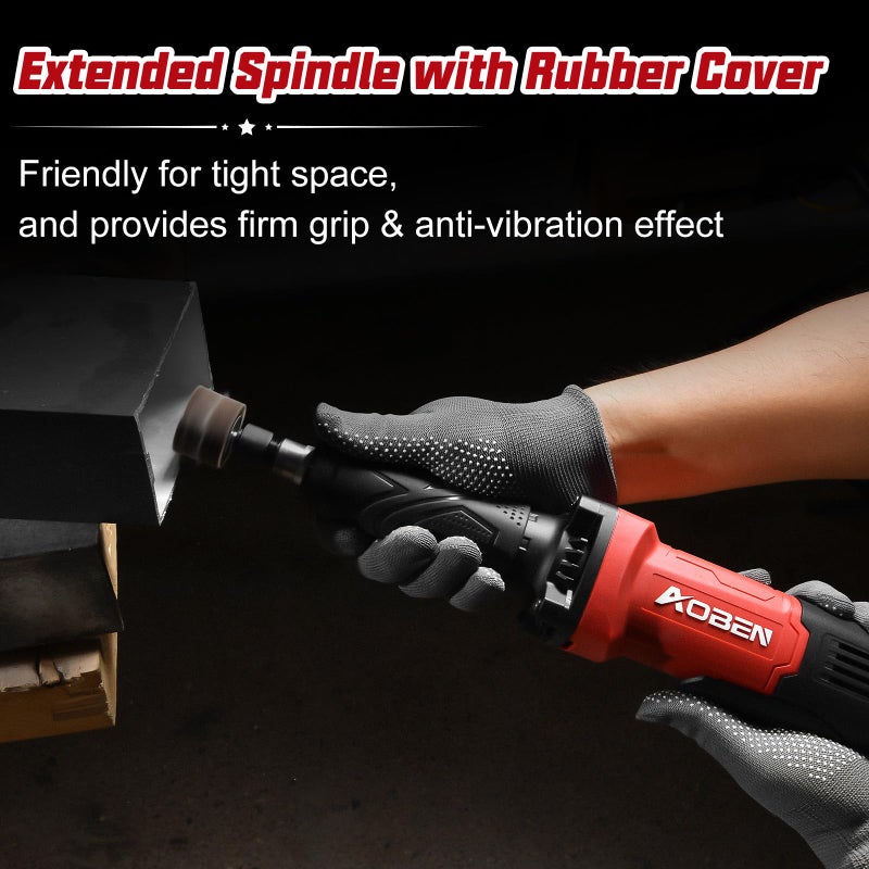 AOBEN Power Die Grinder Tool, 1/4" Electric Corded Die Grinder, 28000 RPM Heavy Duty Low Noise for Metal Grinding, Polishing, Deburring, Welding Repair - Image 4