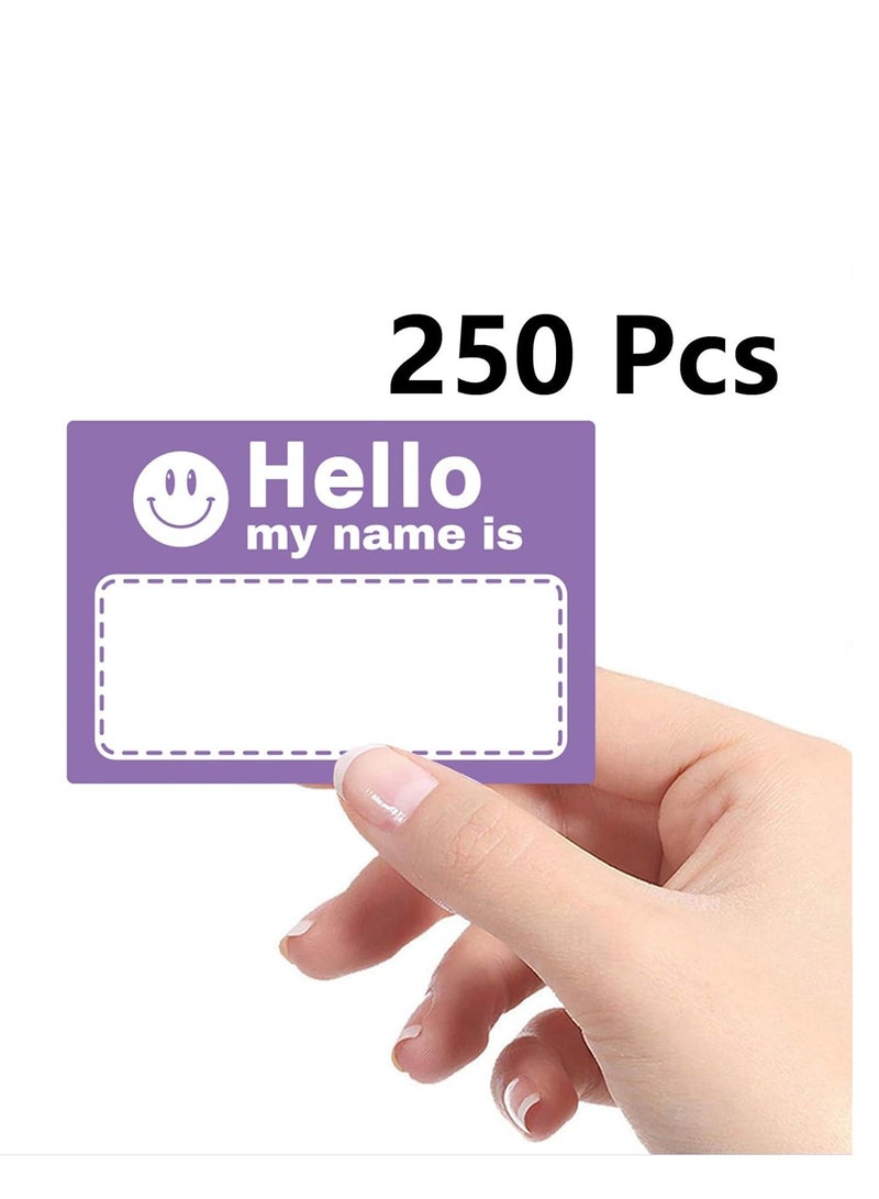 SYOSI Name Tag Stickers, "Hello, My Name is" Colorful Name Tags for Schools, Offices, Themed Parties, Families, and Competitions, 1.97in*2.95in, 250 Pcs  - Image 4