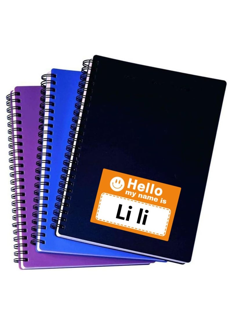 SYOSI Name Tag Stickers, "Hello, My Name is" Colorful Name Tags for Schools, Offices, Themed Parties, Families, and Competitions, 1.97in*2.95in, 250 Pcs  - Image 2