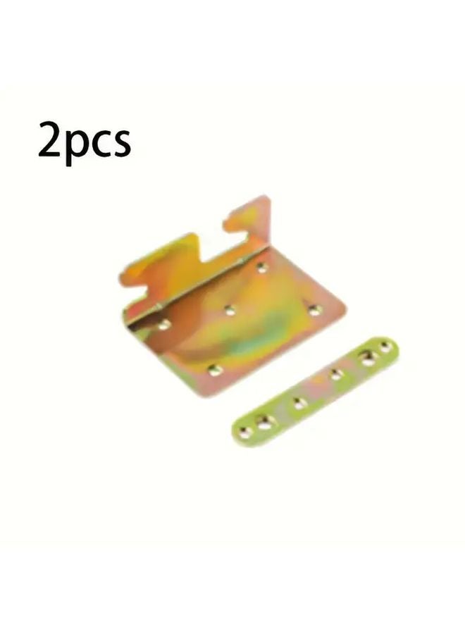 2pcs Non Perforated Bed Rail Bracket Accessories Connect Wood Headboard Footrest - Image 2
