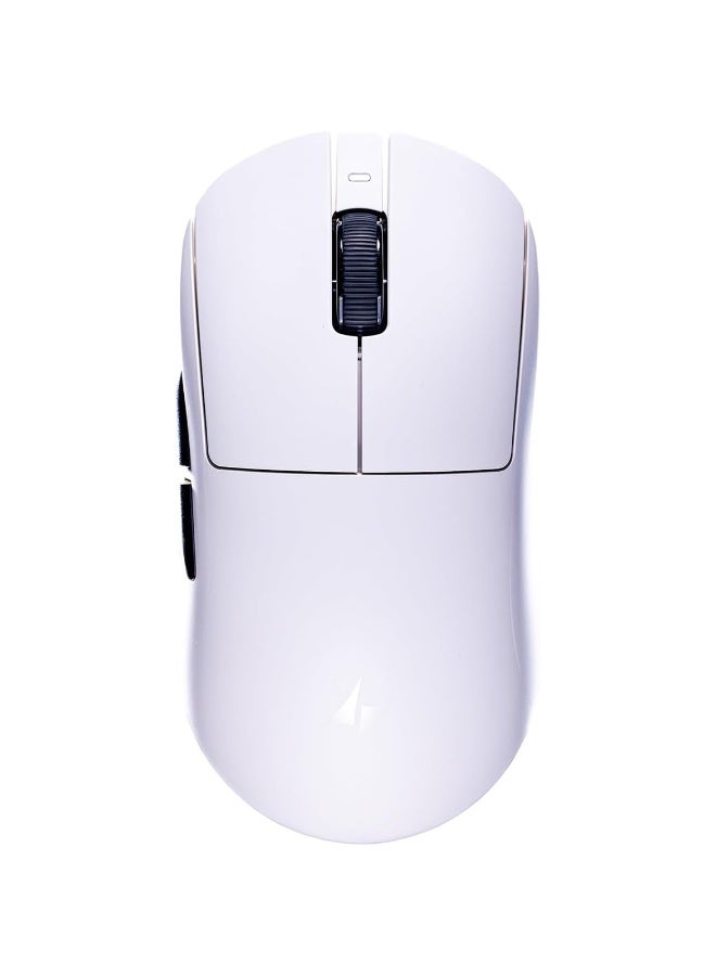 اي تي كي ماوس الألعاب اللاسلكي Dragonfly A9 Ultra Max 2.0 ثلاثي الأوضاع – مستشعر PAW3395 فائق الدقة، 30000 نقطة في البوصة، بلوتوث، لاسلكي بتردد 2.4 جيجاهرتز وسلكي USB-C، معدل استجابة مزدوج 8 كيلوهرتز، خفيف الوزن 53 جرام (أبيض) - Image 1