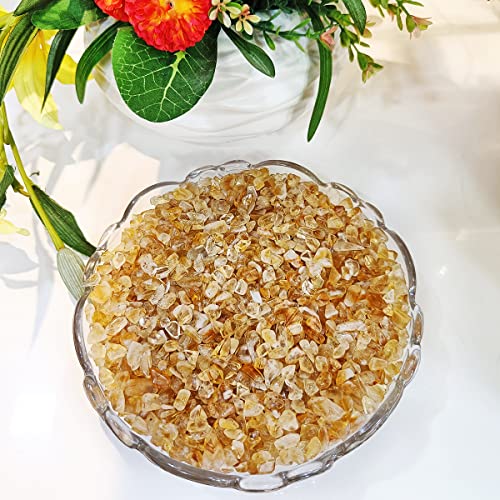 Shubhanjali Natural Citrine Chips Stone for Reiki, Meditation, Vastu (50 Gm) | Healing Gemstone for Boost Positivity, Confidence & Abundance | Decorative Crystals for Spiritual Home Decor & Jewellery Making - Image 5
