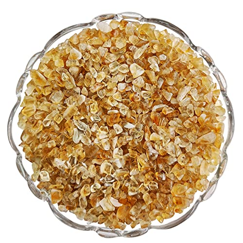 Shubhanjali Natural Citrine Chips Stone for Reiki, Meditation, Vastu (50 Gm) | Healing Gemstone for Boost Positivity, Confidence & Abundance | Decorative Crystals for Spiritual Home Decor & Jewellery Making - Image 4