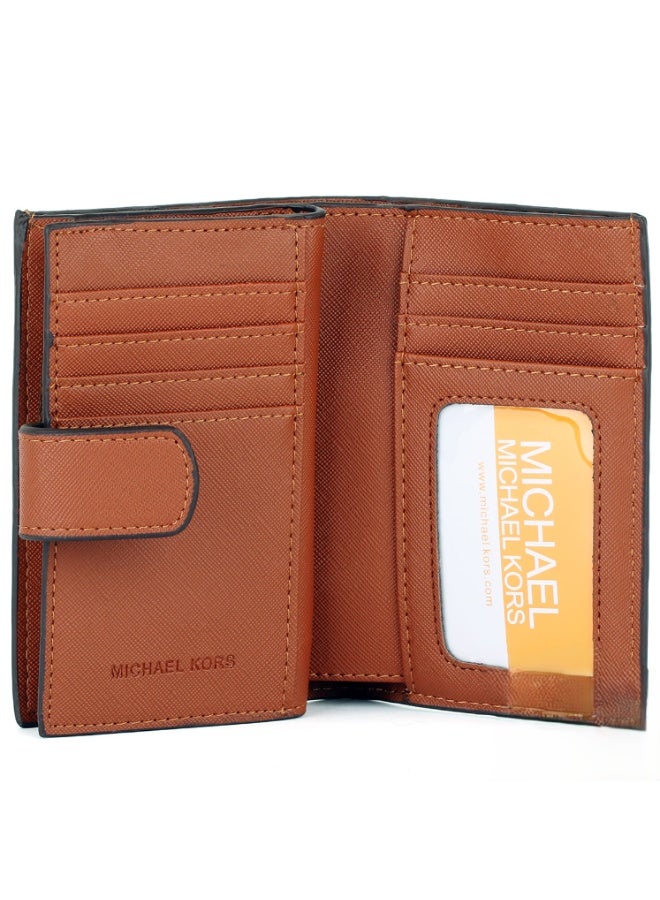 Michael Kors MK Michael Kors Women’s Wallet – White Genuine Leather – Elegant Designer Compact Purse with Premium Finish - Image 1