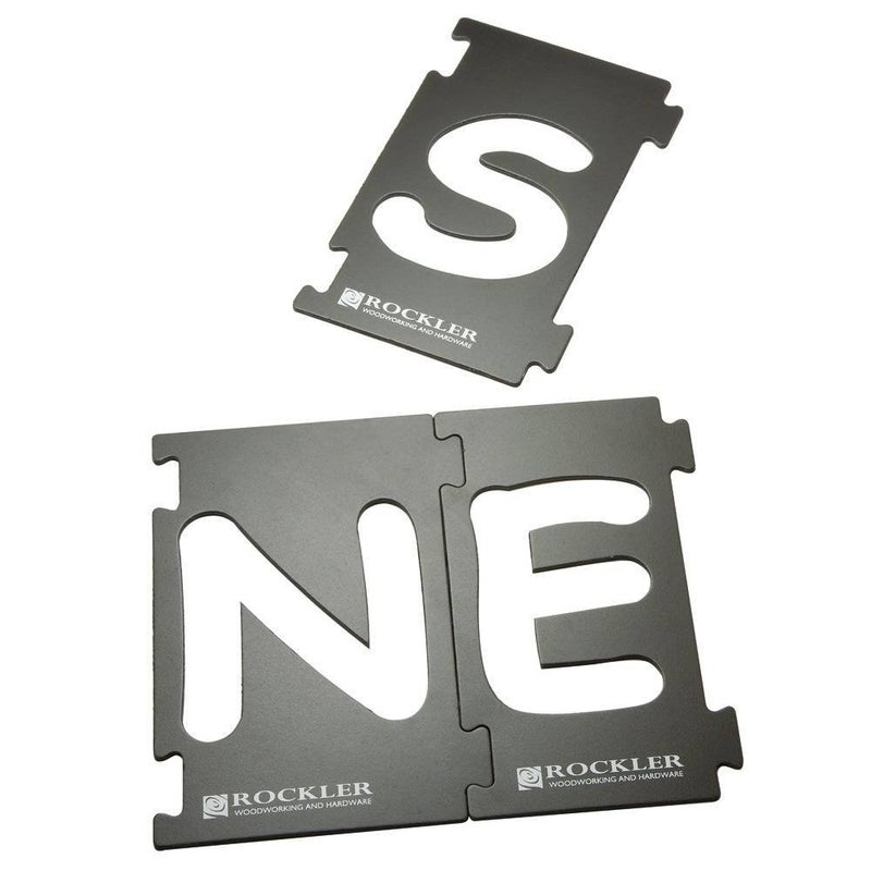 ROCKLER Rockler Router Letter Template Set 4 H  Comic Sans Font Letter Router Template  Interlocking Sign Making Templates wLetters 