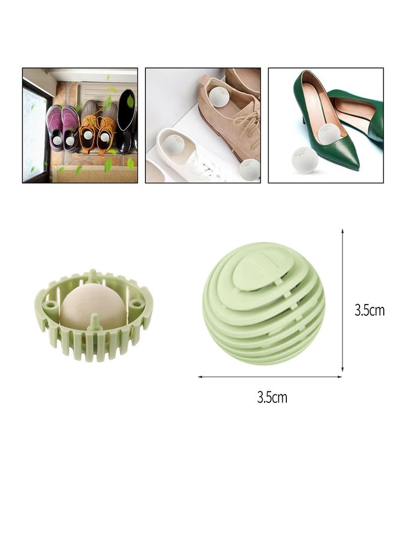 10 Shoe Deodorizer Ball Set, Green Tea Scent, Portable Indoor Long-Lasting Deodorizer Balls, Shoe  Sock Sweat Odor Eliminator Closet/Closet Freshener Household Deodorizing Supplies - Image 3