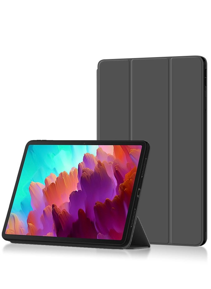 VKL Lenovo Tab P12 5G 12.7 Inch (2023), Ultra-thin and Lightweight Vertical Protective Case, PC+PU Material Protective Case for Tab P12  - Image 2