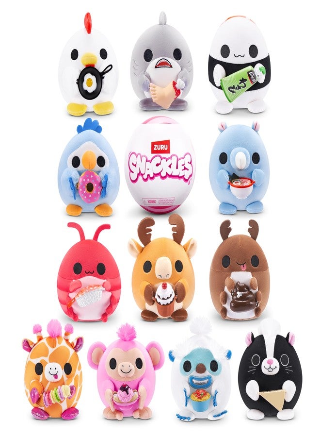 Snackles Non-Licensed Series 1 5-inch Plush by ZURU, Plush with Snack Accessory - Image 2