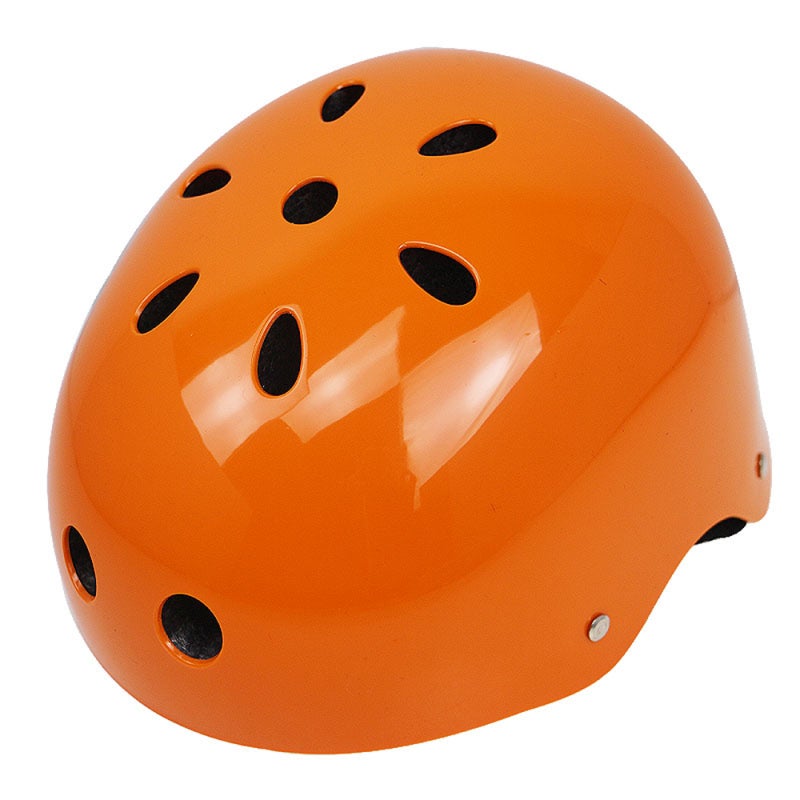 Sports Helmet: Bright Orange M Size, High Strength ABS Shell EPS Lining Sponge Fabric - Adjustable Straps Quick Release Buckle, Breathable Wind Resistance Head Protection for Skating Hip-Hop Bicycle S - Image 1