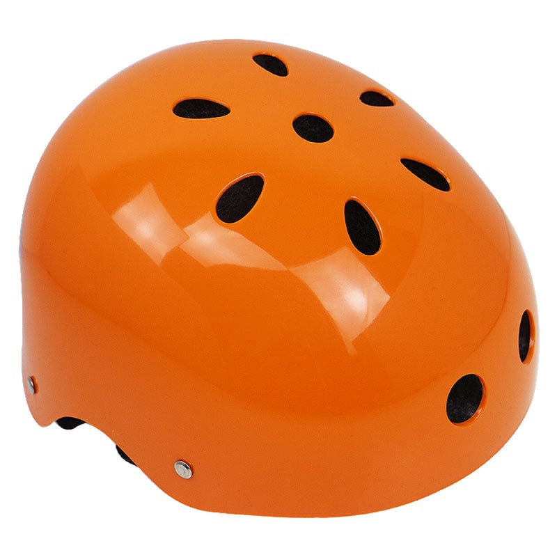 Sports Helmet: Bright Orange M Size, High Strength ABS Shell EPS Lining Sponge Fabric - Adjustable Straps Quick Release Buckle, Breathable Wind Resistance Head Protection for Skating Hip-Hop Bicycle S - Image 2