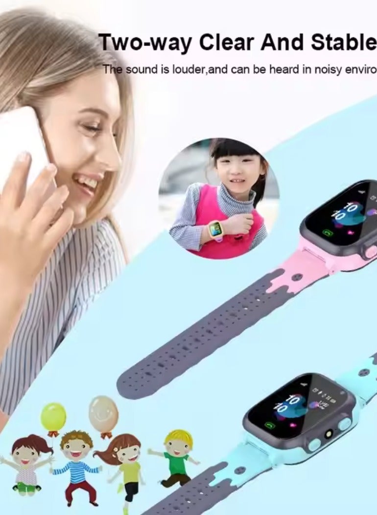 Kids Smart Watch with Real-Time Location, Touchscreen, Calling, Camera, Fitness Tracker, Waterproof Smartwatch for Boys and Girls  - Image 2