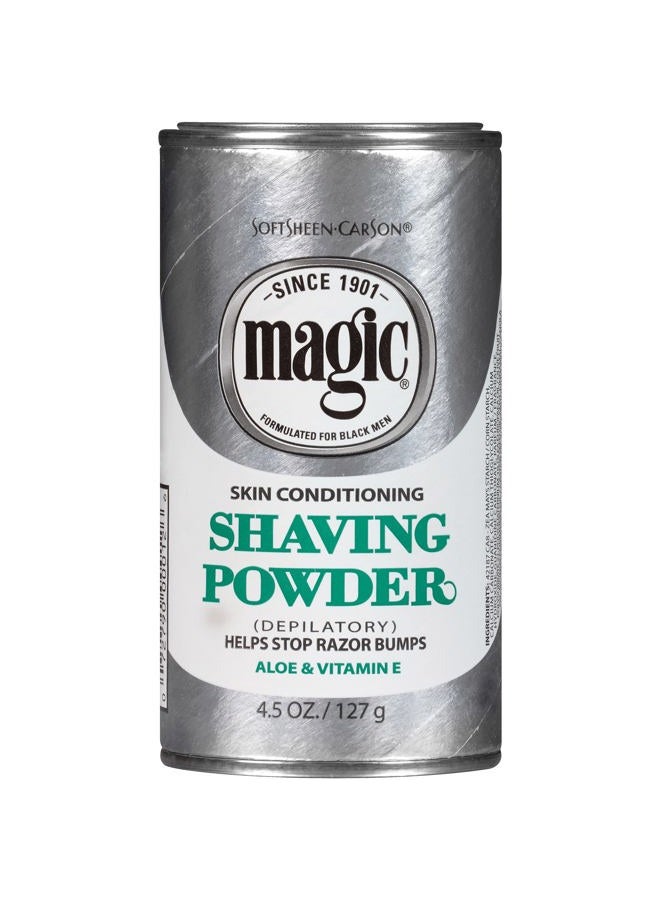 SOFT SHEEN Carson Magic Razorless Shaving for Men, Magic Skin Conditioning Shaving Powder, with Vitamin E and Aloe, formulated for Black Men, Depilatory, Helps Stop Razor Bumps, 4.5 oz - Image 1