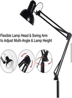 Occuwzz Floor Lamps Nordic Modern Elegant Floor Lamp Pleated Cloth Cover Standing Light With E27 Blub for Bedroom Living Room Office  - Image 5