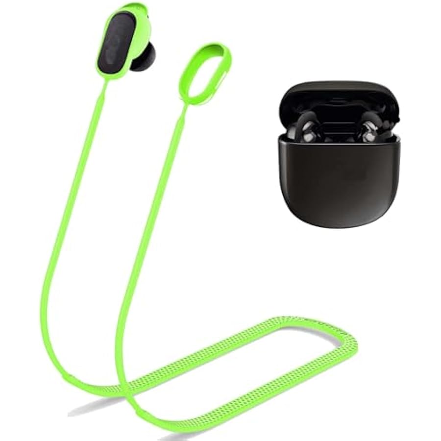 Anti-Lost Strap for Bose QuietComfort Earbuds II& New Bose QuietComfort Ultra (2023),Colorful Soft Strong Silicone Leash Sports Lanyard Accessories, Special Anti-Skid Design Earbuds Neck Rope Cord