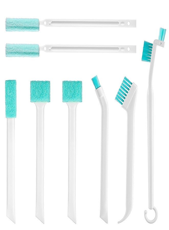 Styquenzer 8 Pcs Small Cleaning Brush Tight Spaces, Crevice Cleaning Brushes Tool Stiff Grout Clean Brushes Handheld Grout Scrub Brush Set for Corner, Sink, Blender, Bathroom, Kitchen, Household Use - Image 1