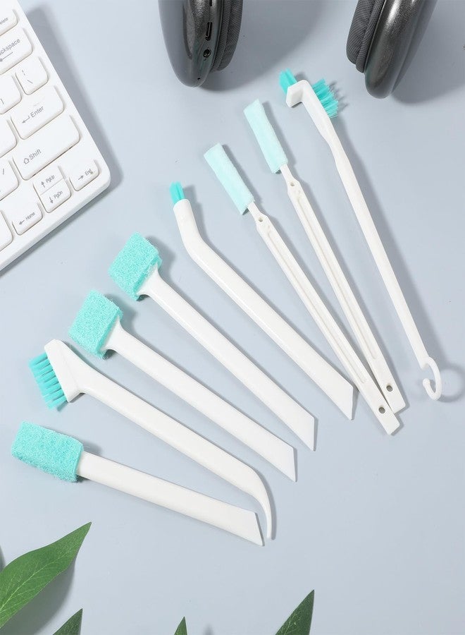 Styquenzer 8 Pcs Small Cleaning Brush Tight Spaces, Crevice Cleaning Brushes Tool Stiff Grout Clean Brushes Handheld Grout Scrub Brush Set for Corner, Sink, Blender, Bathroom, Kitchen, Household Use - Image 2