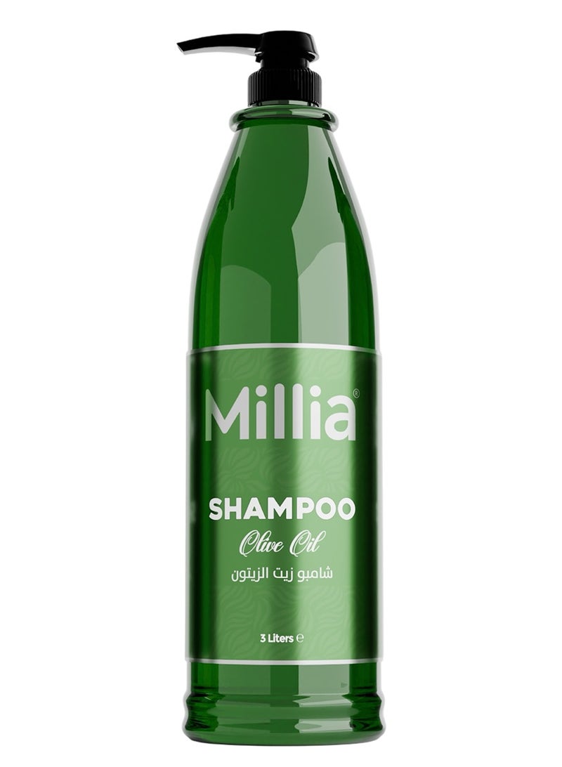Millia Olive Oil Shampoo 3 Liters – Softening & Shine-Enhancing Hair Care