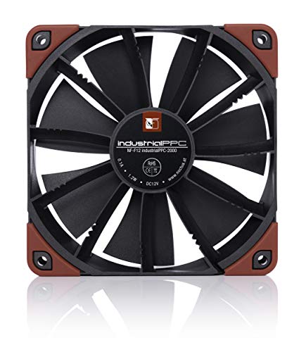 Noctua NF-F12 iPPC-2000 IP67 PWM, Heavy Duty Cooling Fan, 4-Pin, 2000 RPM (120mm, Black) - Image 4