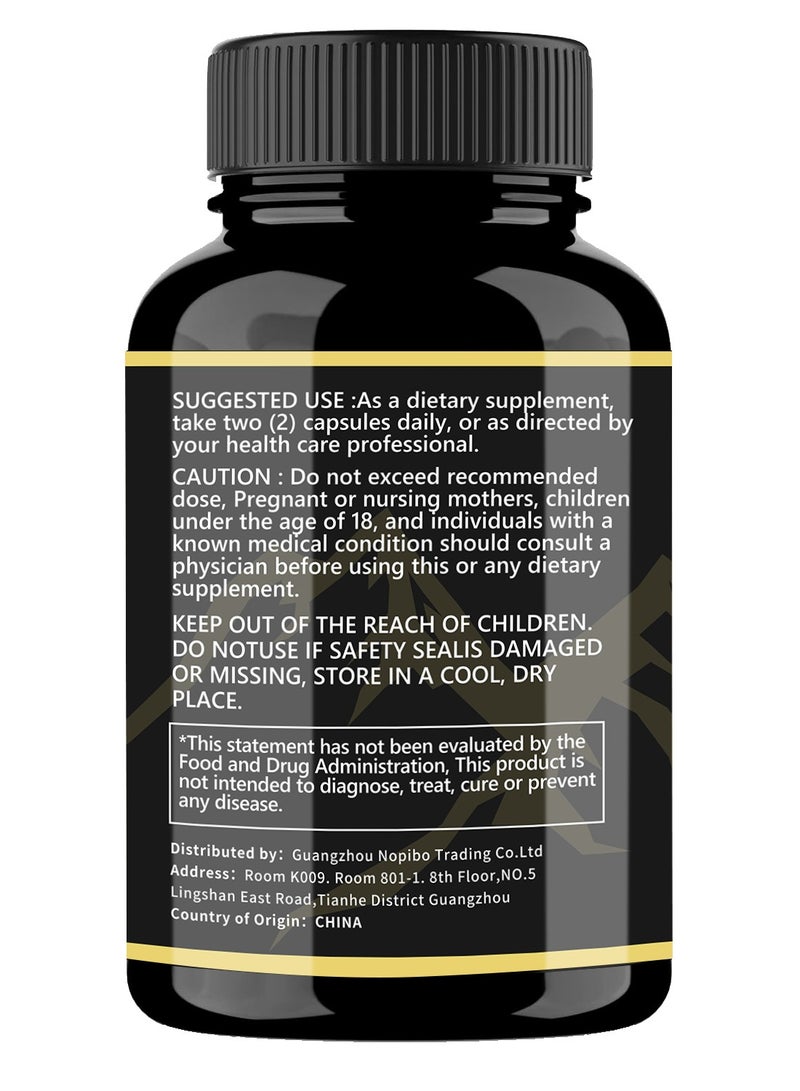 miriyalyad Shilajit Supplement - All-in-One Multivitamin Energy Booster - with Ashwagandha & 7+ Extra Strength Ingredients - 60 Capsules - Image 5