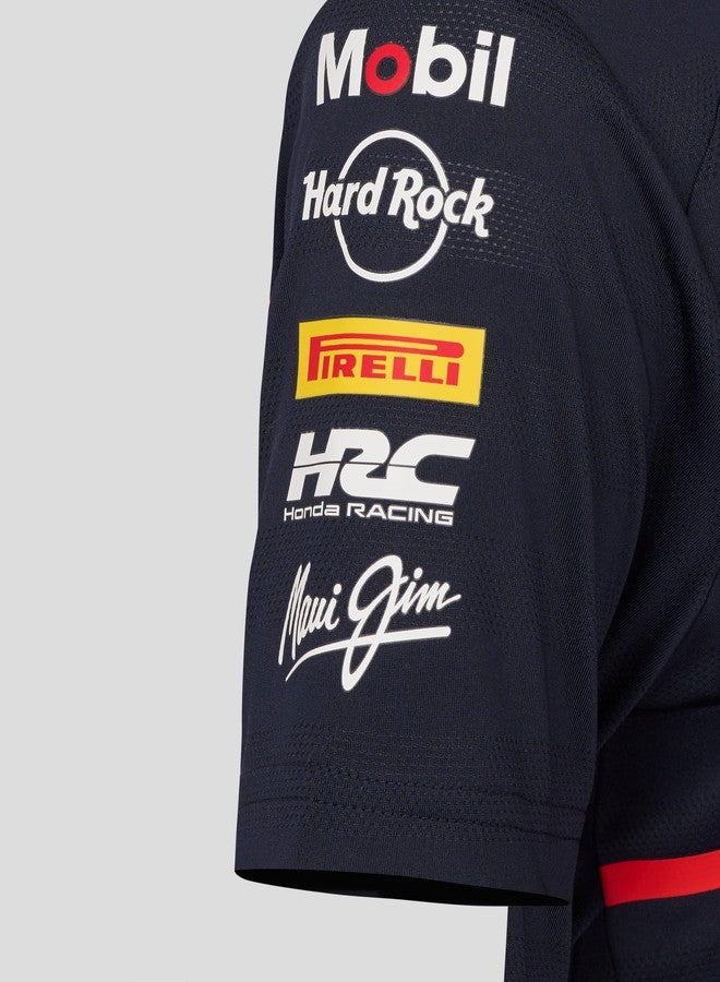 Castore Oracle Women’s Red Bull Racing Set Up T-Shirt | Official Red Bull F1 Racing Shirt with Team & Sponsor Logos (XS) Navy - Image 4