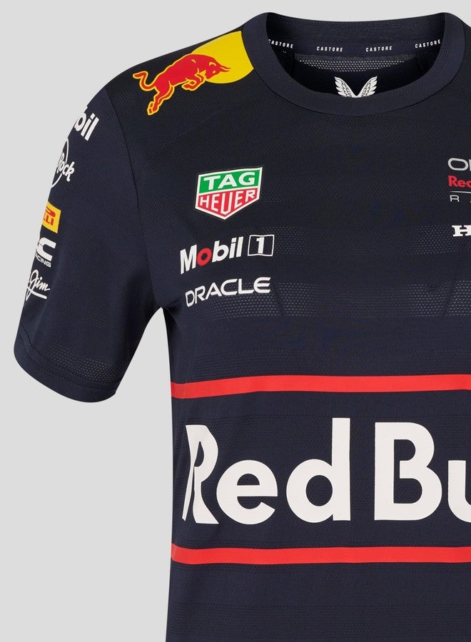 Castore Oracle Women’s Red Bull Racing Set Up T-Shirt | Official Red Bull F1 Racing Shirt with Team & Sponsor Logos (XS) Navy - Image 5