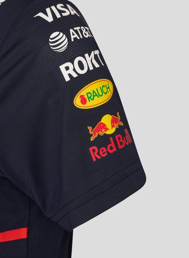 Castore Oracle Women’s Red Bull Racing Set Up T-Shirt | Official Red Bull F1 Racing Shirt with Team & Sponsor Logos (XS) Navy - Image 3