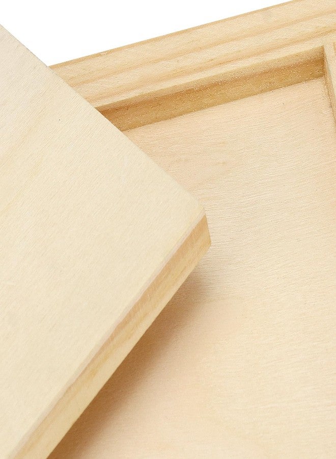 MANCHAP 20 Pack 6 x 6 Inch Square Wooden Canvas Boards, Unfinished Wood Panels, Blank Cradled Panel for Painting Crafts - Image 3