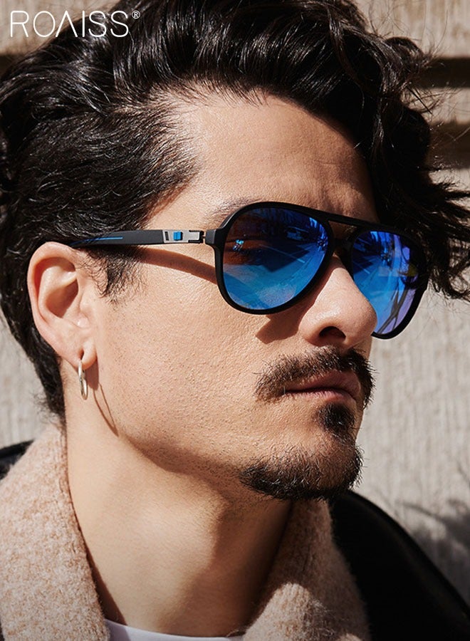 رويس نظارات شمسية رجالية مستقطبة، حماية من الأشعة فوق البنفسجية 400، نظارات قيادة أنيقة وخفيفة الوزن، مضادة للتوهج، نظارات مزدوجة الجسر للصيد في الهواء الطلق، مناسبة للقوارب والشاطئ والجولف. - Image 2