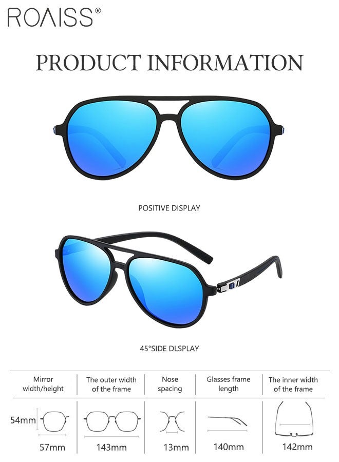 رويس نظارات شمسية رجالية مستقطبة، حماية من الأشعة فوق البنفسجية 400، نظارات قيادة أنيقة وخفيفة الوزن، مضادة للتوهج، نظارات مزدوجة الجسر للصيد في الهواء الطلق، مناسبة للقوارب والشاطئ والجولف. - Image 5