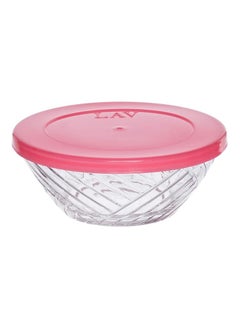 LAV 6 Pieces Elis Glass Bowl Set Plastic Lids, 320 Ml  - Image 2