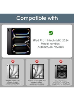Procases 2 Pack Screen Protector For Ipad Pro 11 Inch M4 2024 Tempered Glass Film Guard For A2836 A2837 A3006 Clear  - Image 1