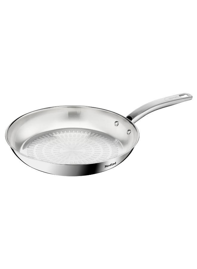 تيفال TEFAL Intuition مقلاة 28 سم | ستانلس ستيل ممتاز 18/10 | تحمير مثالي | سهل التحرير | مقبض قوي | مناسب للحث الحراري | ضمان سنتين | B8590635 - Image 1