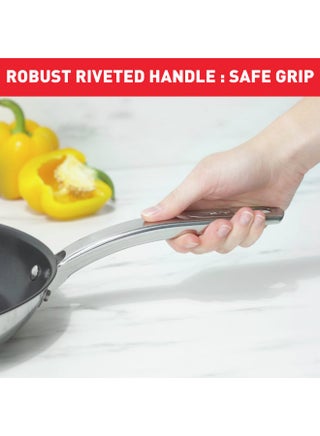TEFAL Intuition مقلاة 28 سم | ستانلس ستيل ممتاز 18/10 | تحمير مثالي | سهل التحرير | مقبض قوي | مناسب للحث الحراري | ضمان سنتين | B8590635 - view 5