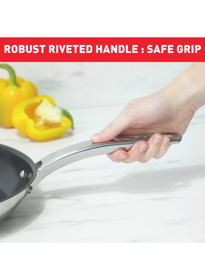 TEFAL Intuition frypan 28 cm | Premium Stainless Steel 18/10 | Perfect Searing | Easy Release | Robust handle | Induction | 2 Years Warranty | B8590635 Stainless steel - Image 5