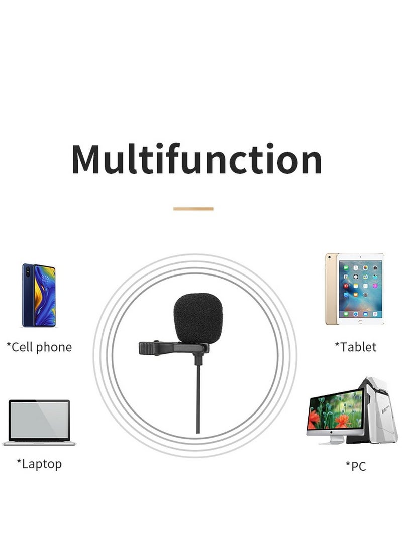 Jmary - Jmary MC-R2 2m Lavalier Microphone with Type-C Interface - Black - Image 1