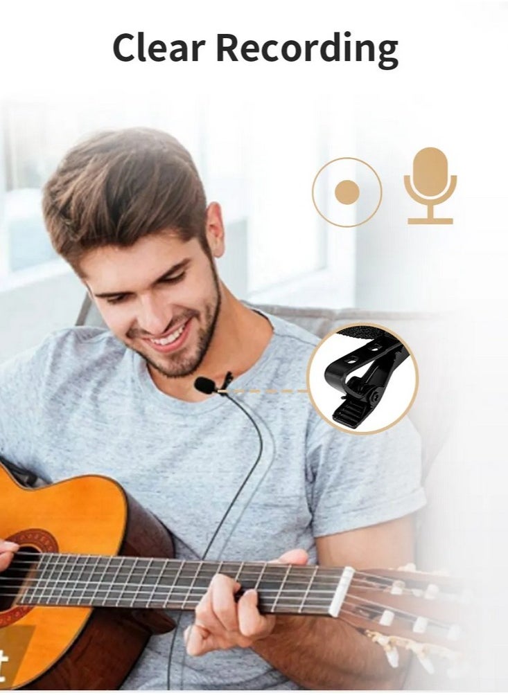 Jmary - Jmary MC-R2 2m Lavalier Microphone with Type-C Interface - Black - Image 1