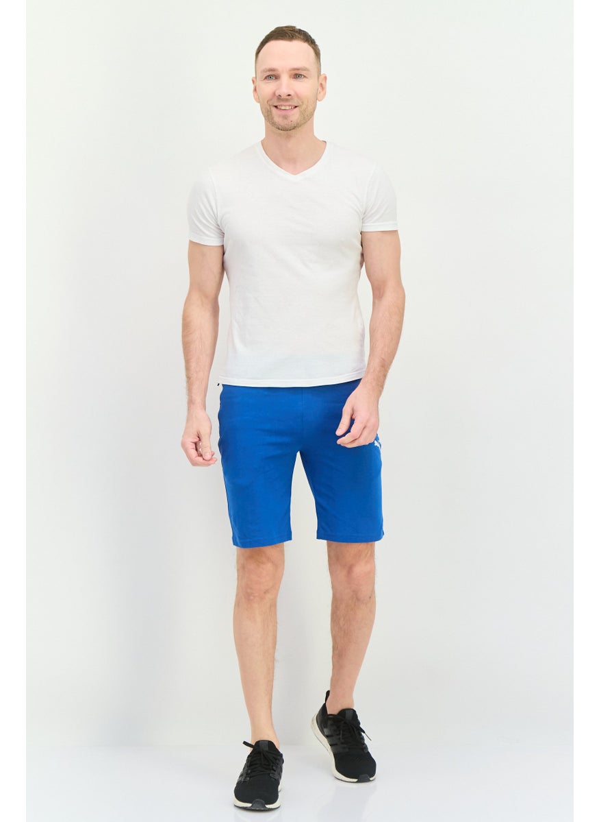 PUMA Men Slim Fit Training Shorts, Teal Blue  - Image 3