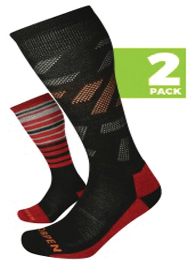 Lorpen Mens Modern Sock, Red, Medium US - Image 3