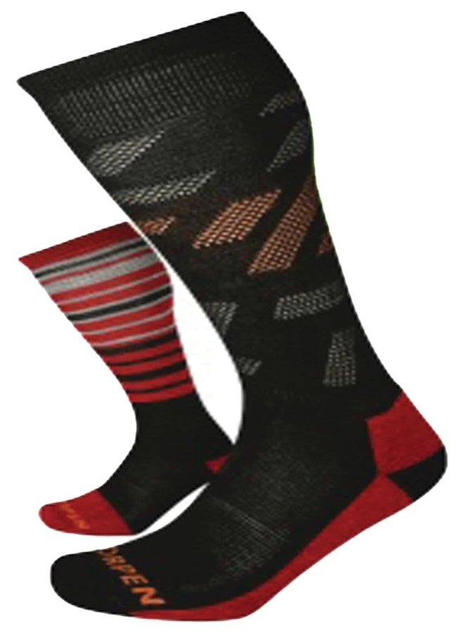 Lorpen Mens Modern Sock, Red, Medium US - Image 1