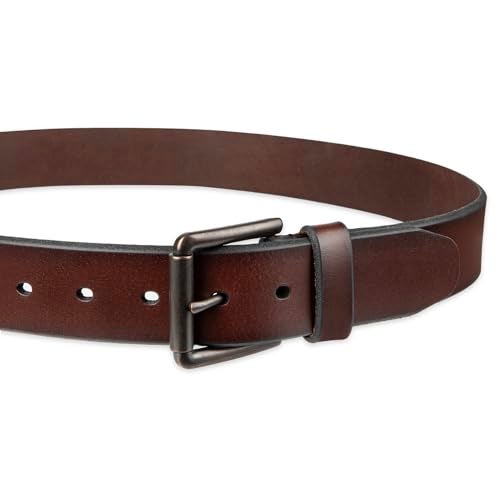DOCKERS أحزمة دوكرز للرجال اليومية الكاجوال بمقاسات عادية وكبيرة وطويلة، بني، 42 أمريكي - Image 3